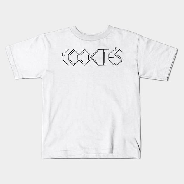 Cookies Molecule Kids T-Shirt by Kangavark